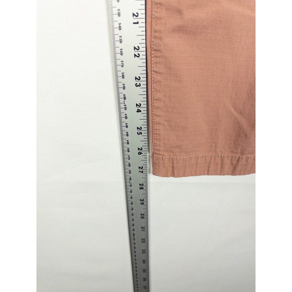 Vuori Mens M Ripstop Climber Pants Pink Salmon Organic Cotton Zip Pocket - Picture 7 of 8